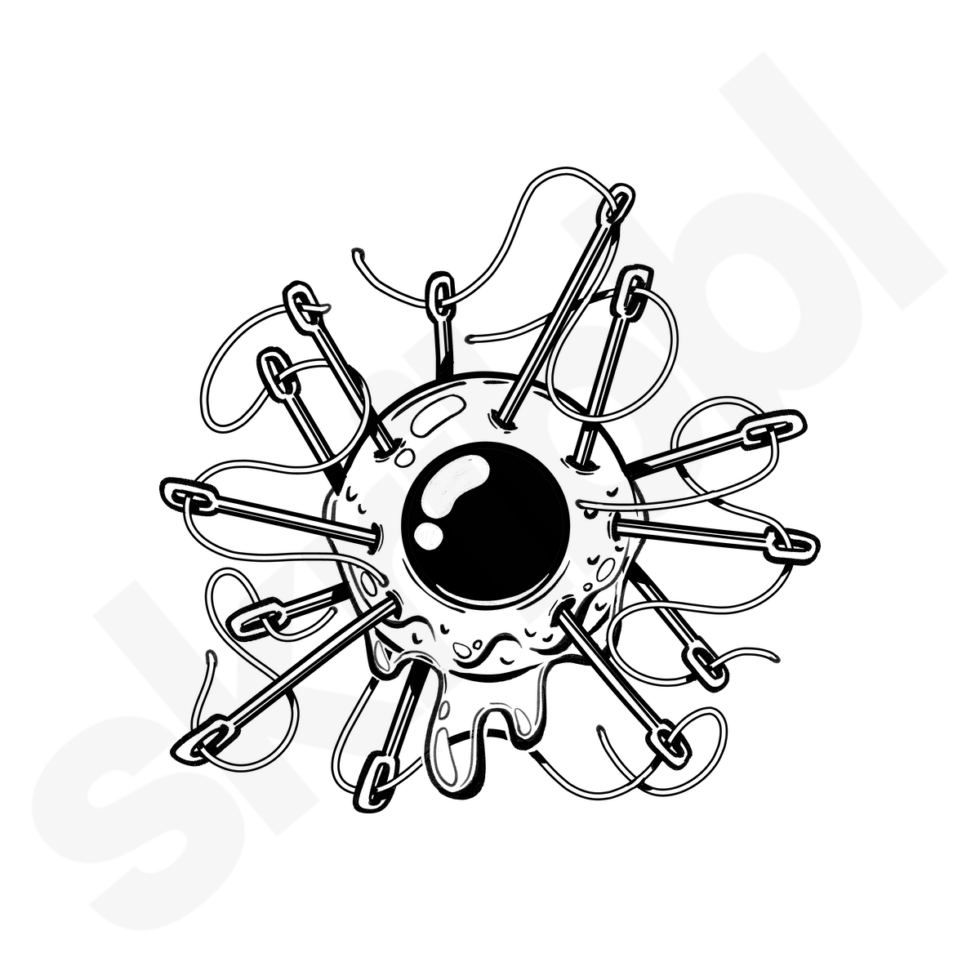 'Eyes Watching You' Illustrations Skribbl