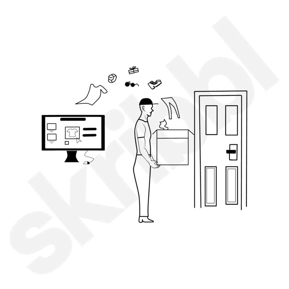 'Buying Online' Illustration Download Now!